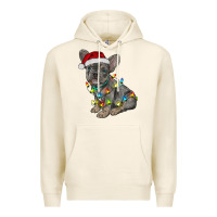 Tofu christmas french bulldog Premium Hoodie - RanaPortraitStore