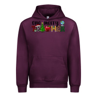 Mauve Wine one merry teacher Urban Hoodie - RanaPortraitStore