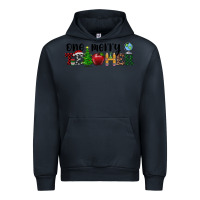 Navy one merry teacher Urban Hoodie - RanaPortraitStore