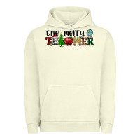 Pigment Pistachio one merry teacher Urban Hoodie - RanaPortraitStore