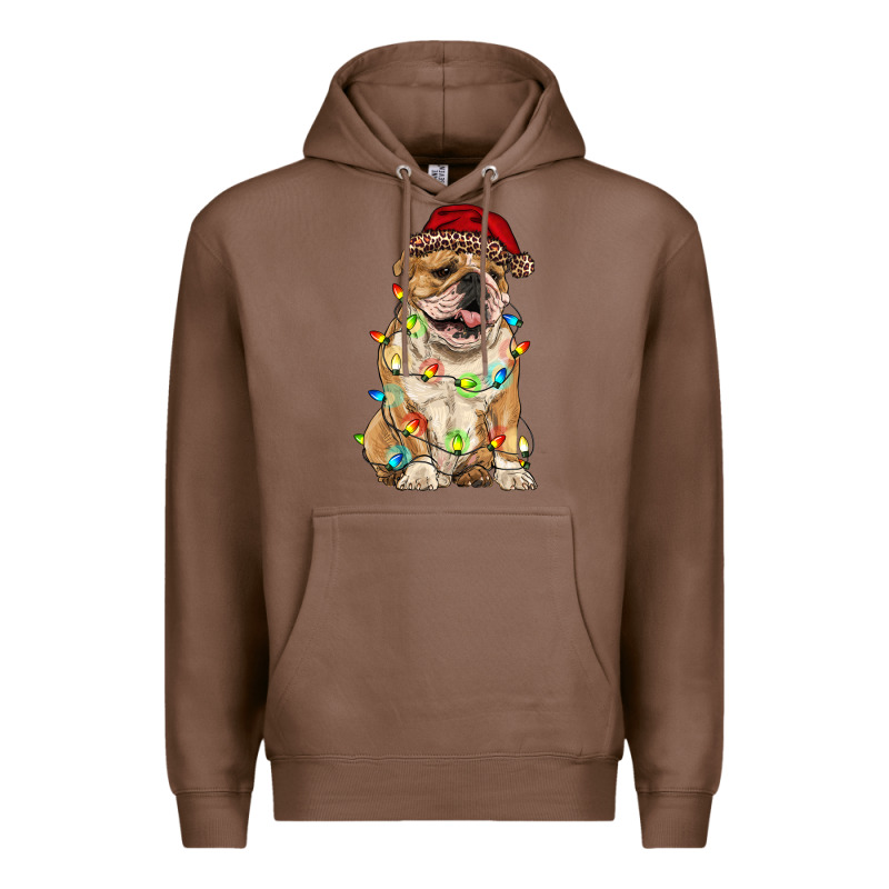 Christmas Bulldog Premium Hoodie by RanaPortraitStore | Teevron