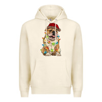 Tofu christmas bulldog Premium Hoodie - RanaPortraitStore