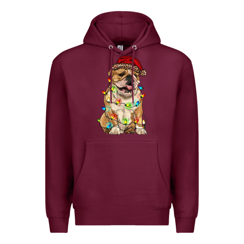 Christmas Bulldog Premium Hoodie by RanaPortraitStore | Teevron