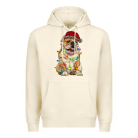 Sandshell christmas bulldog Premium Hoodie - RanaPortraitStore