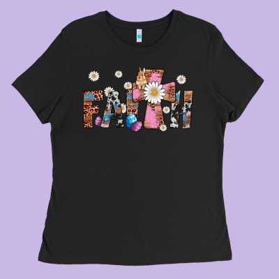 Faith Cross Ladies Tee Designed By Artiststas