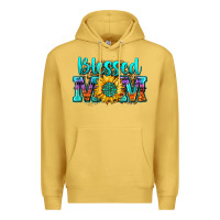 Antique Gold blessed mom sunflower Premium Hoodie - Zillion Design Studio