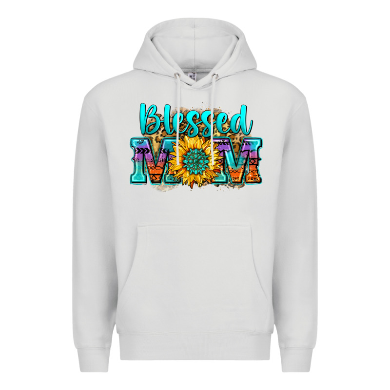 Blessed Mom Sunflower Premium Hoodie by Zillion Design Studio | Teevron