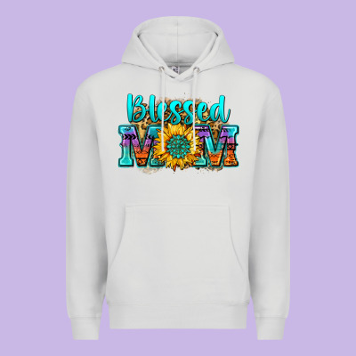 Blessed Mom Sunflower Premium Hoodie Designed By Zillion Design Studio