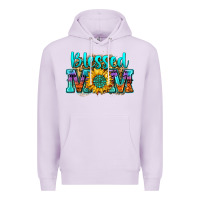 Lilac blessed mom sunflower Premium Hoodie - Zillion Design Studio