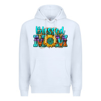 White blessed mom sunflower Premium Hoodie - Zillion Design Studio