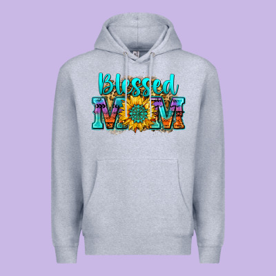 Blessed Mom Sunflower Premium Hoodie Designed By Zillion Design Studio