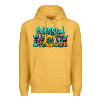 Mustard blessed mom sunflower Premium Hoodie - Zillion Design Studio
