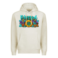 Oatmeal Heather blessed mom sunflower Premium Hoodie - Zillion Design Studio