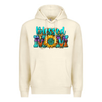Sandshell blessed mom sunflower Premium Hoodie - Zillion Design Studio