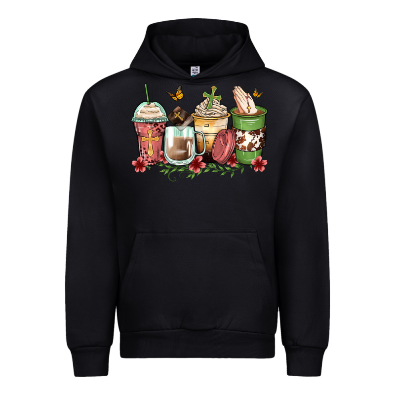 Faith Coffee Cups Urban Hoodie by Zillion Design Studio | Teevron