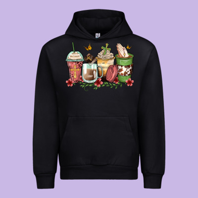 Faith Coffee Cups Urban Hoodie Designed By Zillion Design Studio