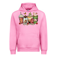 Fuchsia Pink faith coffee cups Urban Hoodie - Zillion Design Studio