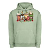 Pigment Oil Green faith coffee cups Urban Hoodie - Zillion Design Studio