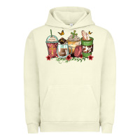Pigment Pistachio faith coffee cups Urban Hoodie - Zillion Design Studio