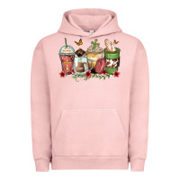 Pigment Salmon faith coffee cups Urban Hoodie - Zillion Design Studio