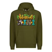 Army Green blessed mini Premium Hoodie - Zillion Design Studio