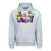 Heather Grey pride coffee cups Urban Hoodie - Zillion Design Studio
