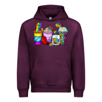 Mauve Wine pride coffee cups Urban Hoodie - Zillion Design Studio