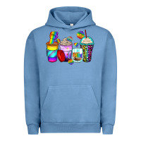 Pigment Pebble Blue pride coffee cups Urban Hoodie - Zillion Design Studio