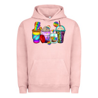 Pigment Salmon pride coffee cups Urban Hoodie - Zillion Design Studio