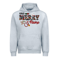 Heather Grey one merry nurse western Urban Hoodie - RanaPortraitStore