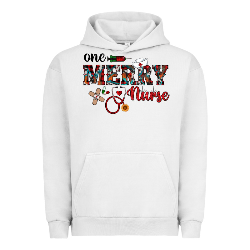 One Merry Nurse Western Urban Hoodie by RanaPortraitStore | Teevron