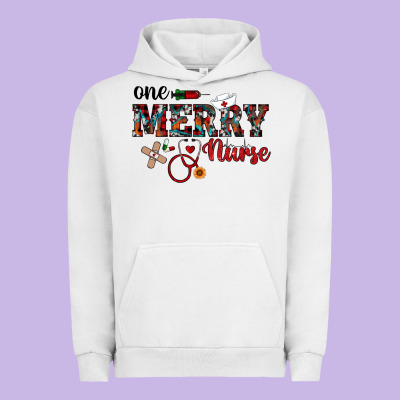 One Merry Nurse Western Urban Hoodie Designed By Ranaportraitstore