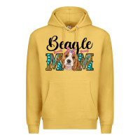 Antique Gold western beagle mom Premium Hoodie - RanaPortraitStore