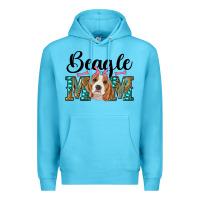 Ocean Blue western beagle mom Premium Hoodie - RanaPortraitStore