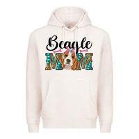 Pale Pink western beagle mom Premium Hoodie - RanaPortraitStore