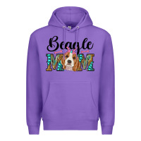 Purple western beagle mom Premium Hoodie - RanaPortraitStore