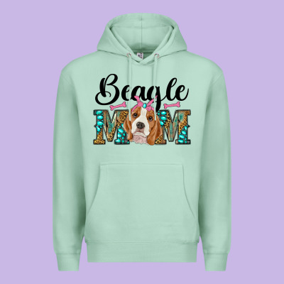 Western Beagle Mom Premium Hoodie Designed By Ranaportraitstore