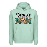 Seafoam western beagle mom Premium Hoodie - RanaPortraitStore