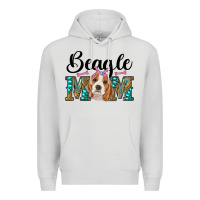 Dove Grey western beagle mom Premium Hoodie - RanaPortraitStore