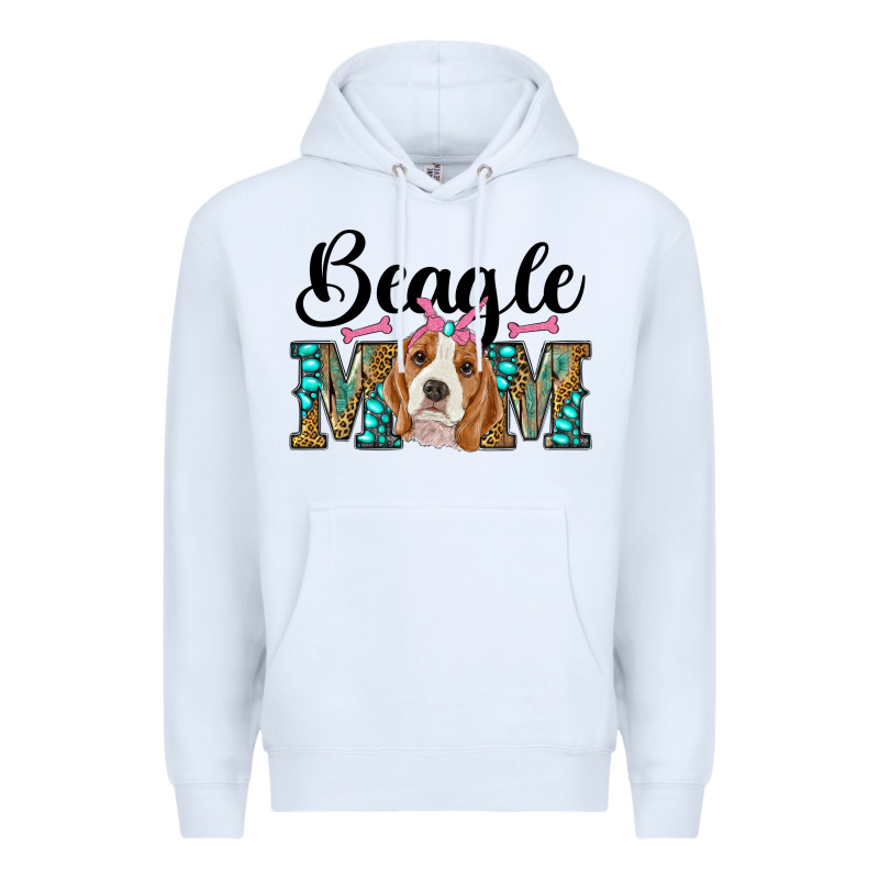 Western Beagle Mom Premium Hoodie by RanaPortraitStore | Teevron