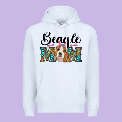 Western Beagle Mom Premium Hoodie Designed By Ranaportraitstore