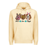 Pina Colada peace love beagle Premium Hoodie - RanaPortraitStore