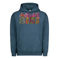 Pigment Midnight Navy rebel mama Urban Hoodie - texasbilliewilder