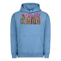 Pigment Pebble Blue rebel mama Urban Hoodie - texasbilliewilder