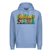 Colony Blue blessed mama Premium Hoodie - Zillion Design Studio