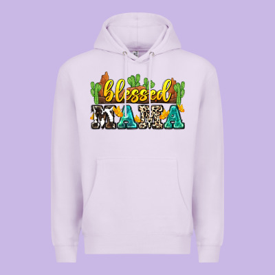 Blessed Mama Premium Hoodie Designed By Zillion Design Studio