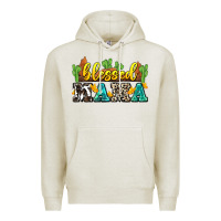 Oatmeal Heather blessed mama Premium Hoodie - Zillion Design Studio