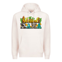 Pale Pink blessed mama Premium Hoodie - Zillion Design Studio