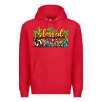 Red blessed mama Premium Hoodie - Zillion Design Studio