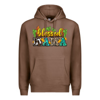 Chestnut blessed mama Premium Hoodie - Zillion Design Studio